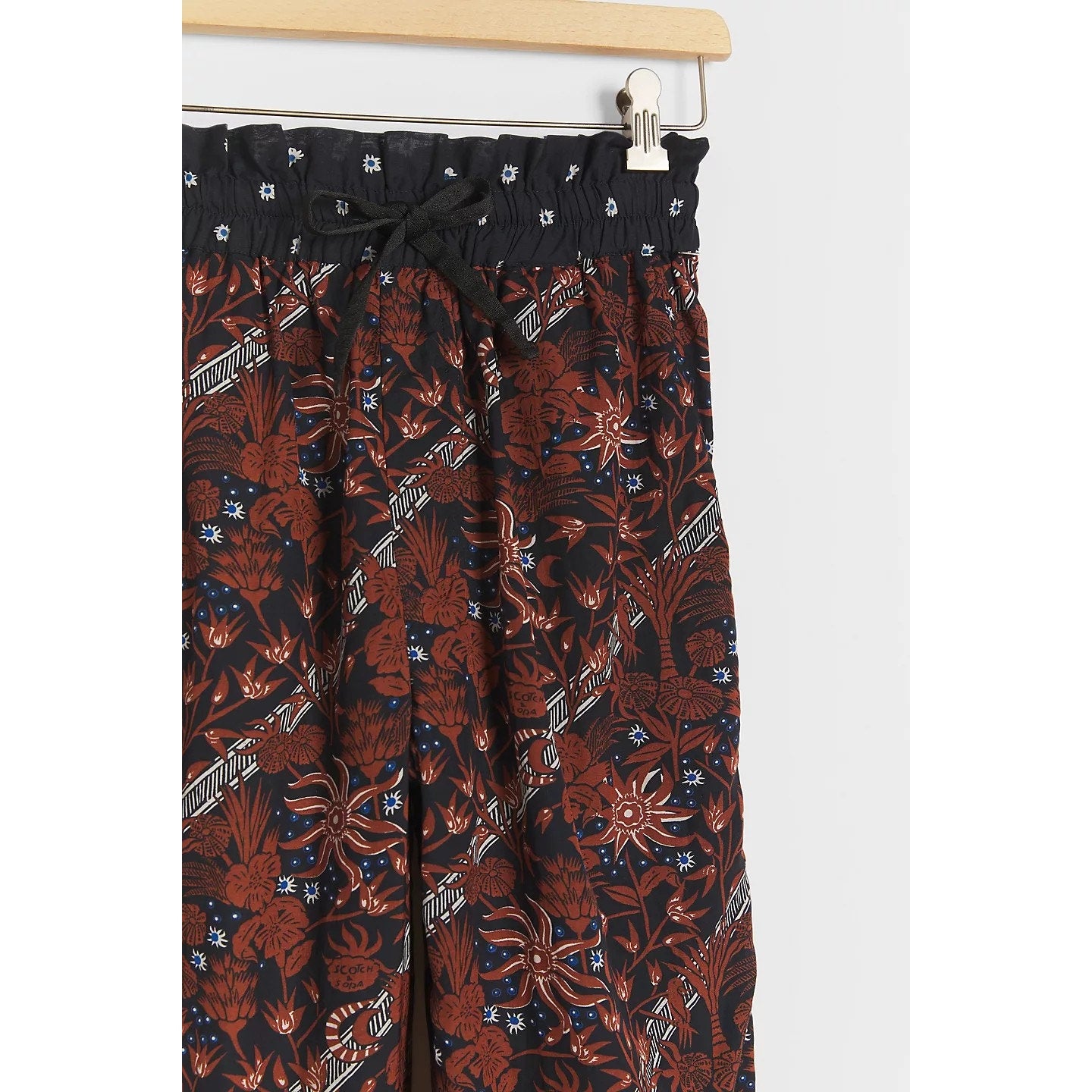 New Anthropologie Scotch & Soda Hanley Trousers $125 SMALL Floral Elastic Waist