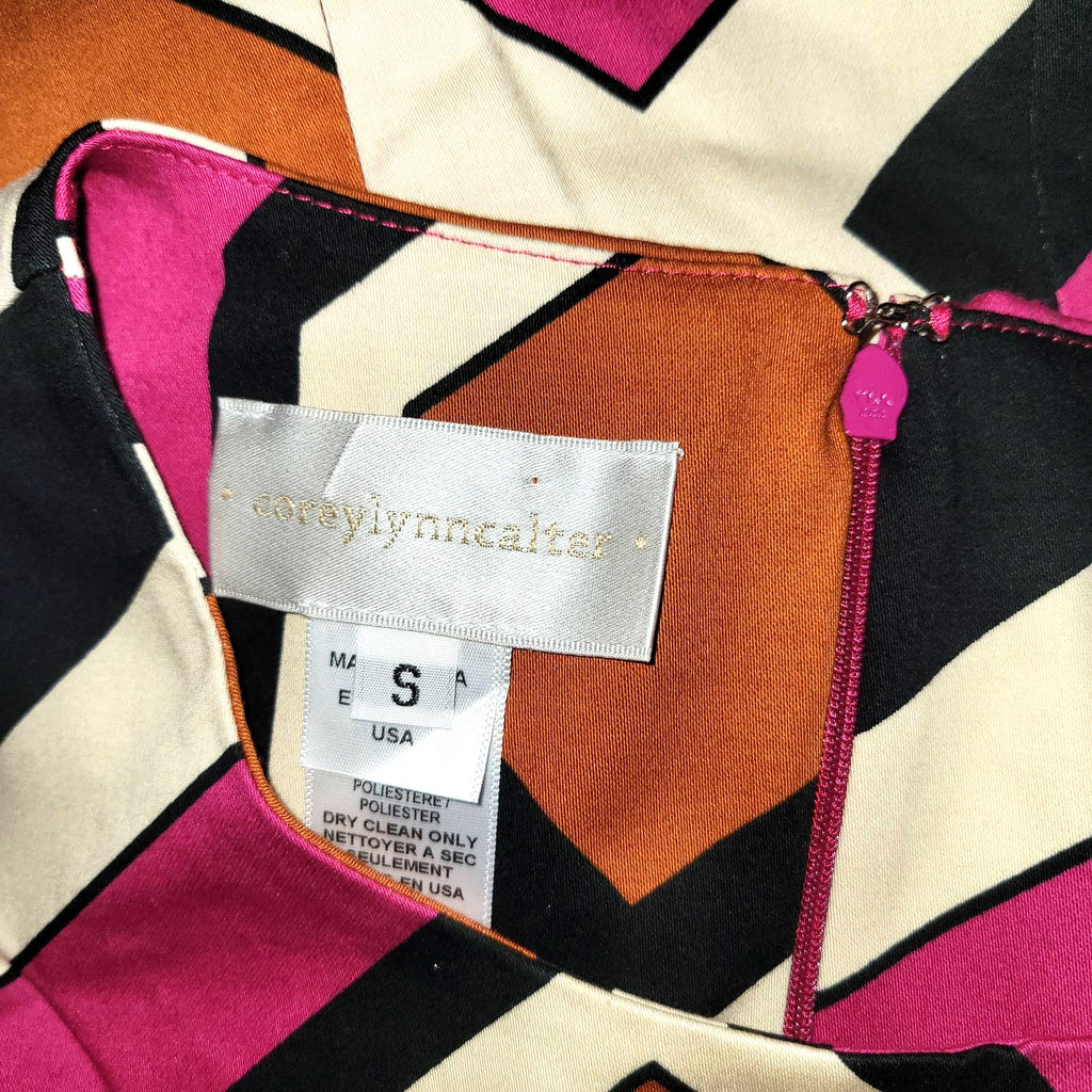 New Anthropologie Corey Lynn Calter Geometric Shift Dress $160 SMALL Mini