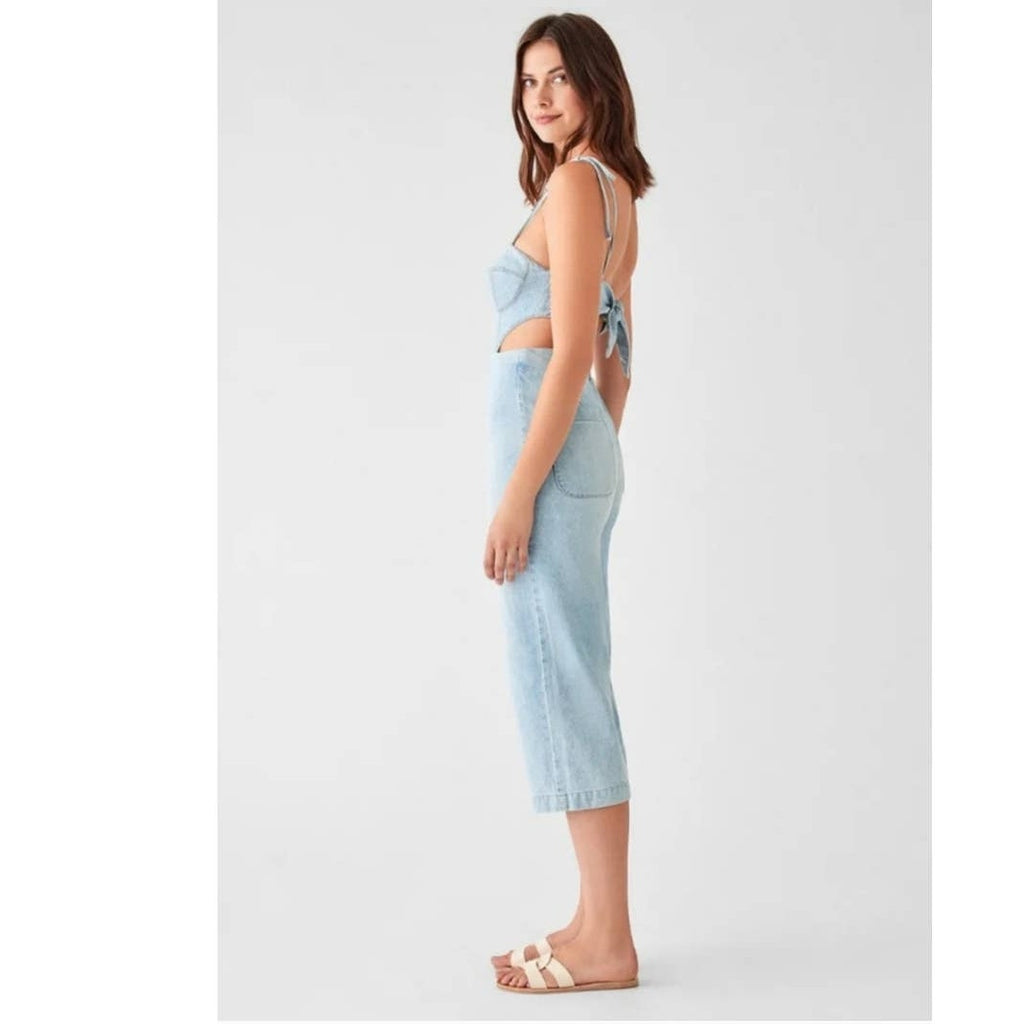 New Urban Outfitters DL1961 Hepburn Jumpsuit $209 X-SMALL Ibiza Wide-leg