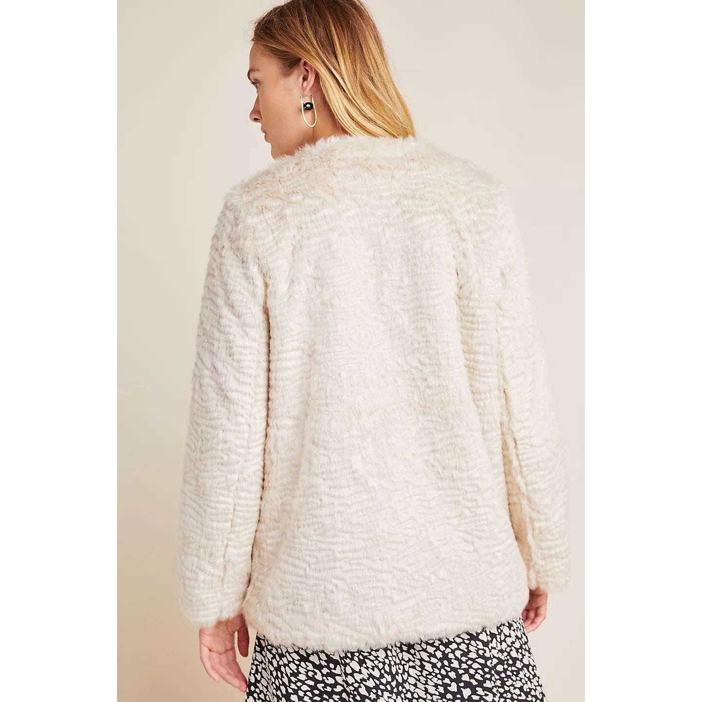 New Anthropologie Noemie Ultra Plush Faux Fur Coat $220