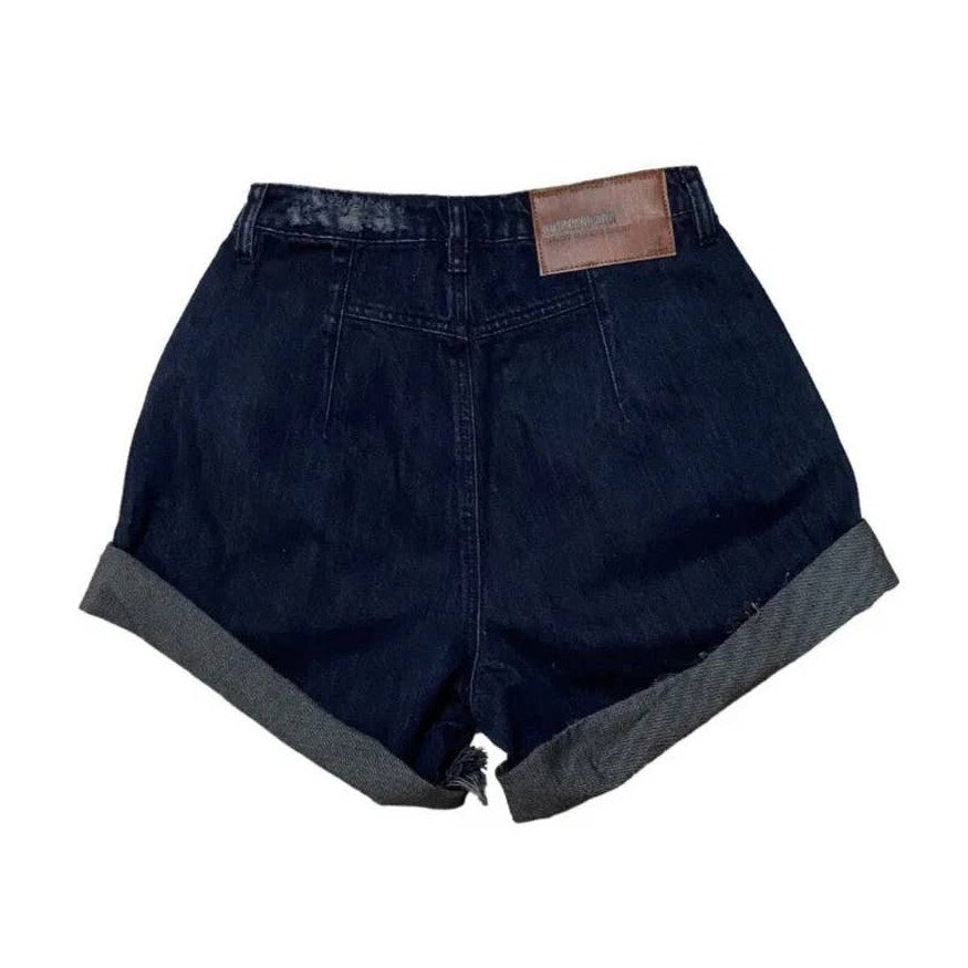 Free People One Teaspoon STREET WALKER Denim Shorts $118 Size 24 Fox Black