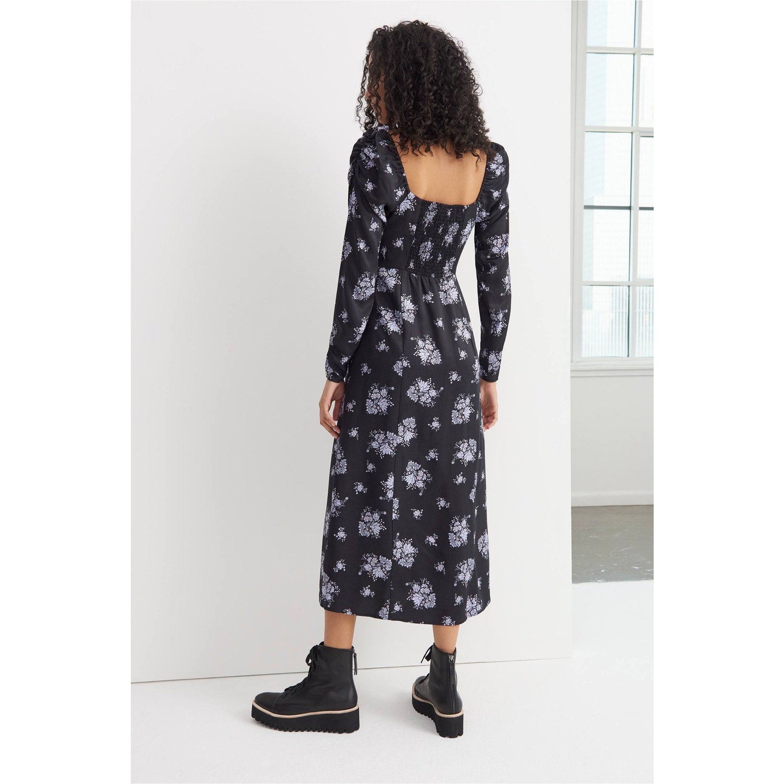 New Anthropologie Hedy Ruffled Midi Dress by Maeve $168 SIZE 8 Floral Boho