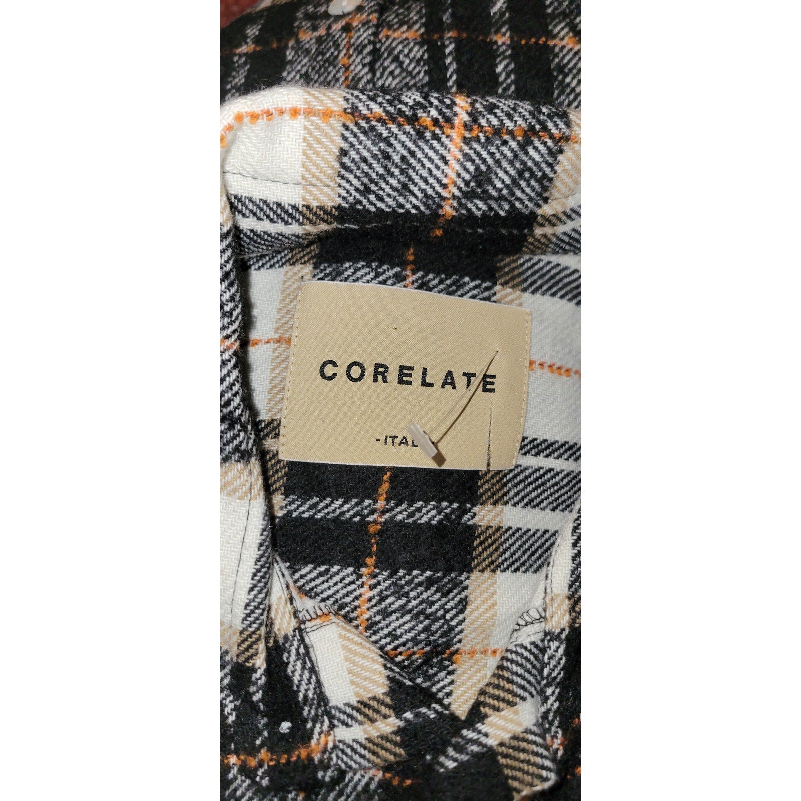 UO x Corelate Heavyweight Button-Down Long Sleeve Shirt MEDIUM Black Corelate x Urban Outfitters