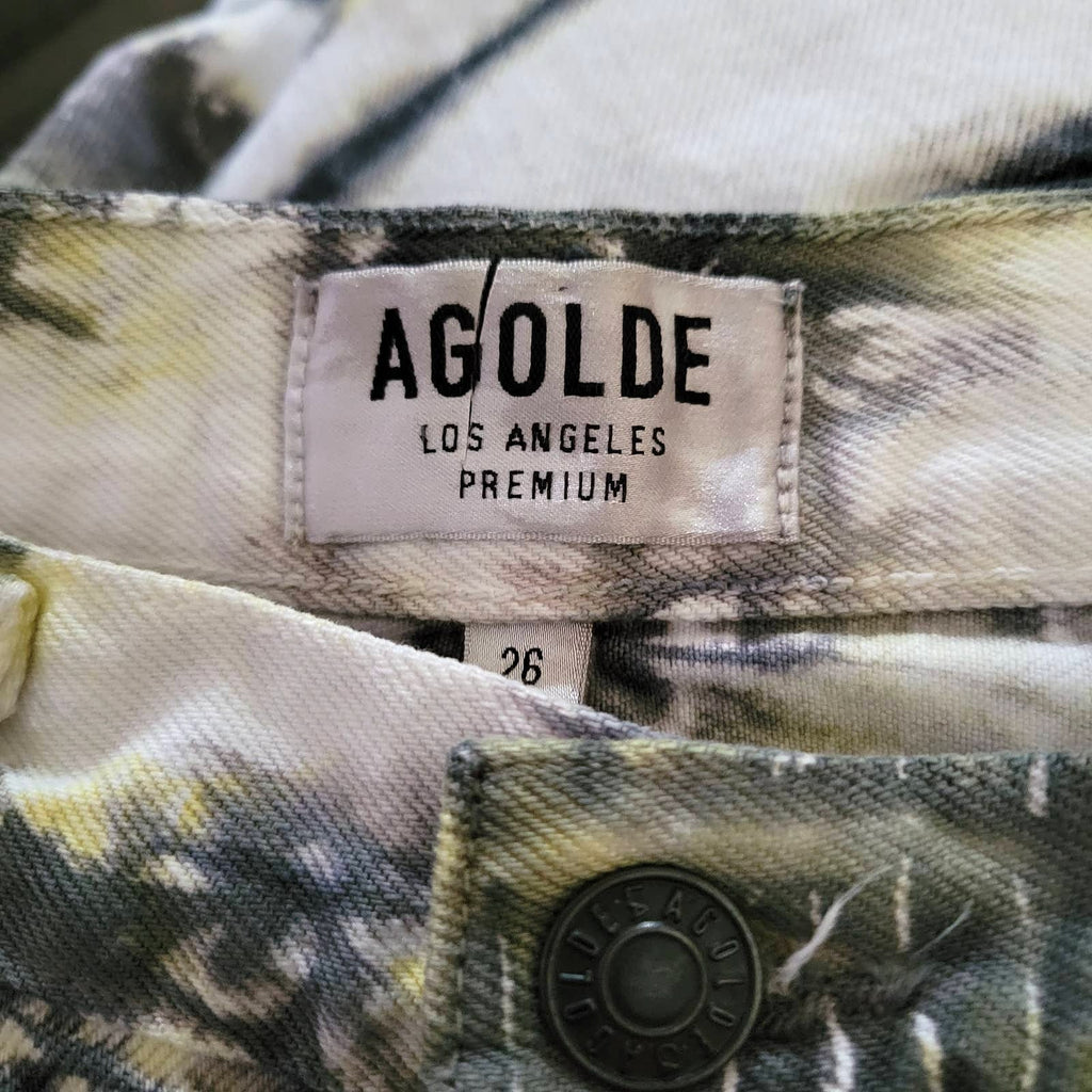 New Urban Outfitters x Agolde Rumi Cutoff Bermuda Shorts $168 SIZE 26 Glide