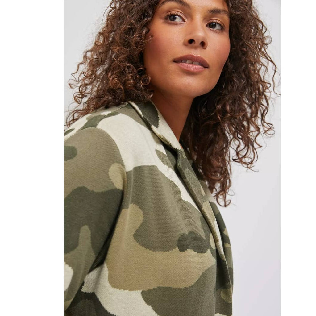 Anthropologie Maeve Kieran Sweater Coat SMALL Camo Anthropologie