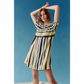 New Anthropologie Peter Som Naxos Striped Tunic Dress $148 XS/S Yellow