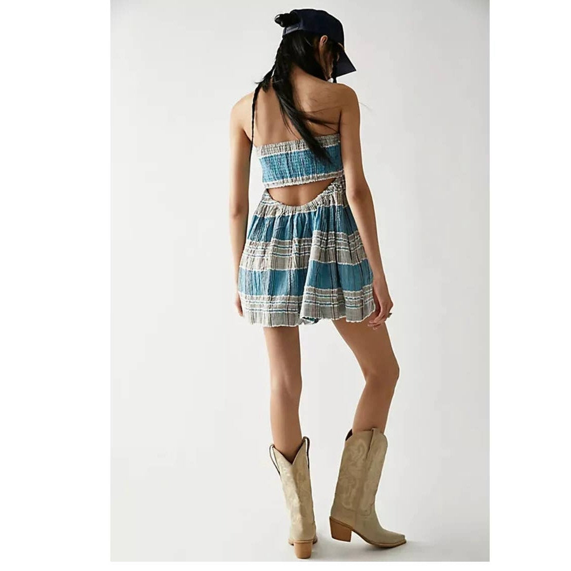Free People Barbara Babydoll Striped Boho Romper
