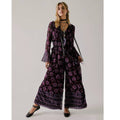 Anna Sui Cassiel Abstract Floral Jumpsuit