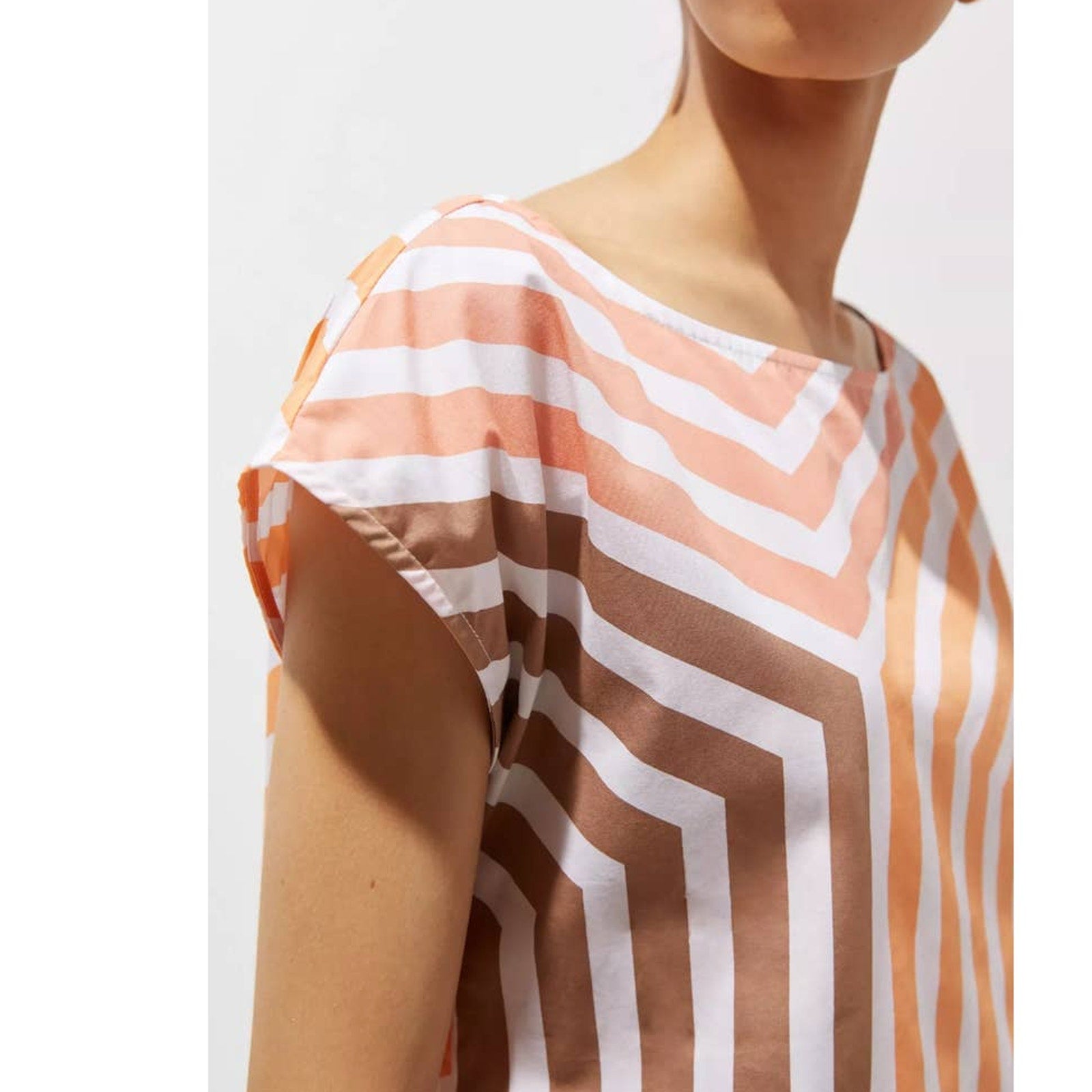 Anthropologie Geo Striped Blouse