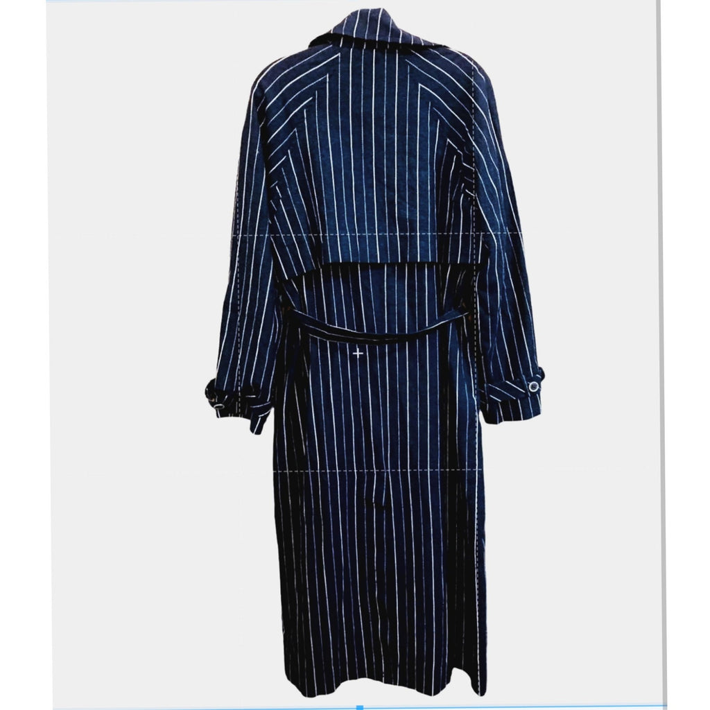 New Free People Melia Mac Collared Button Coat WTF $228 X-SMALL Blue Oversized