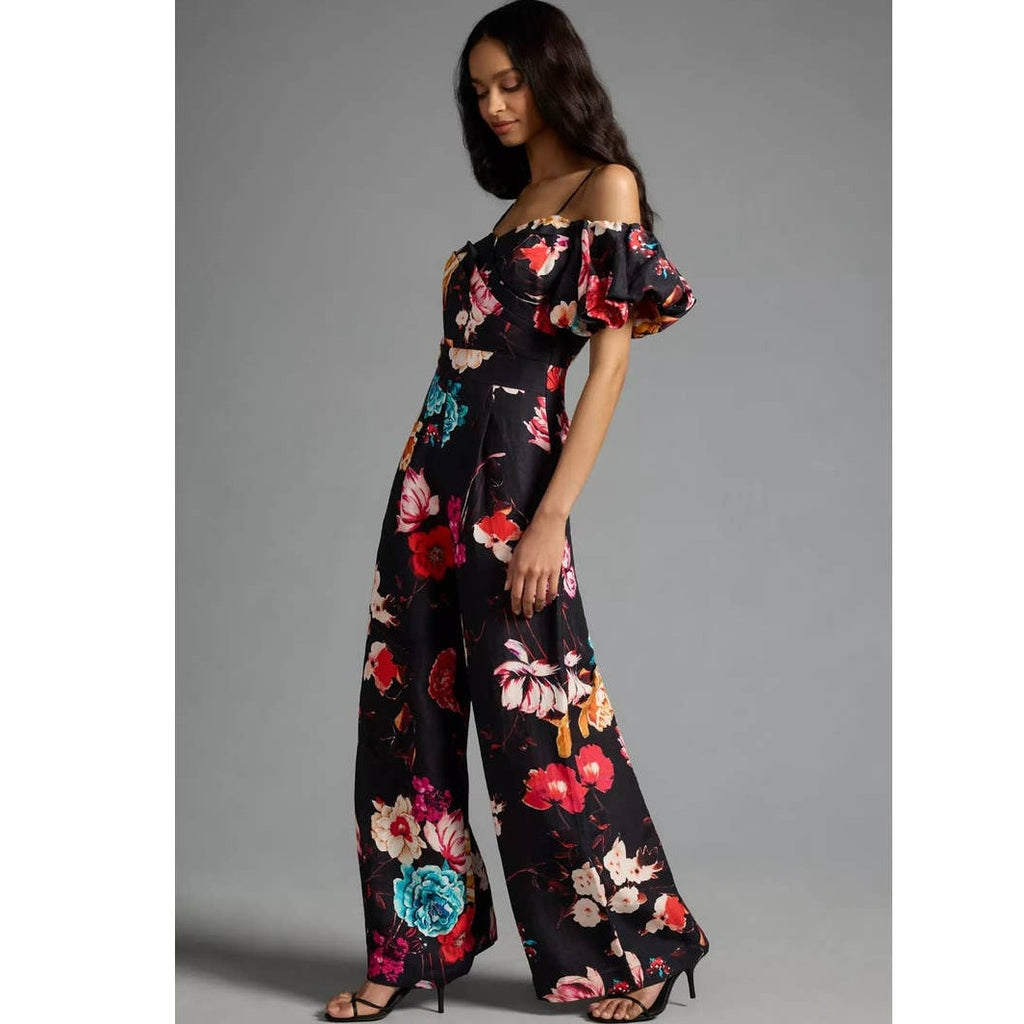 Anthropologie Ranna Gill Off-The-Shoulder Jumpsuit