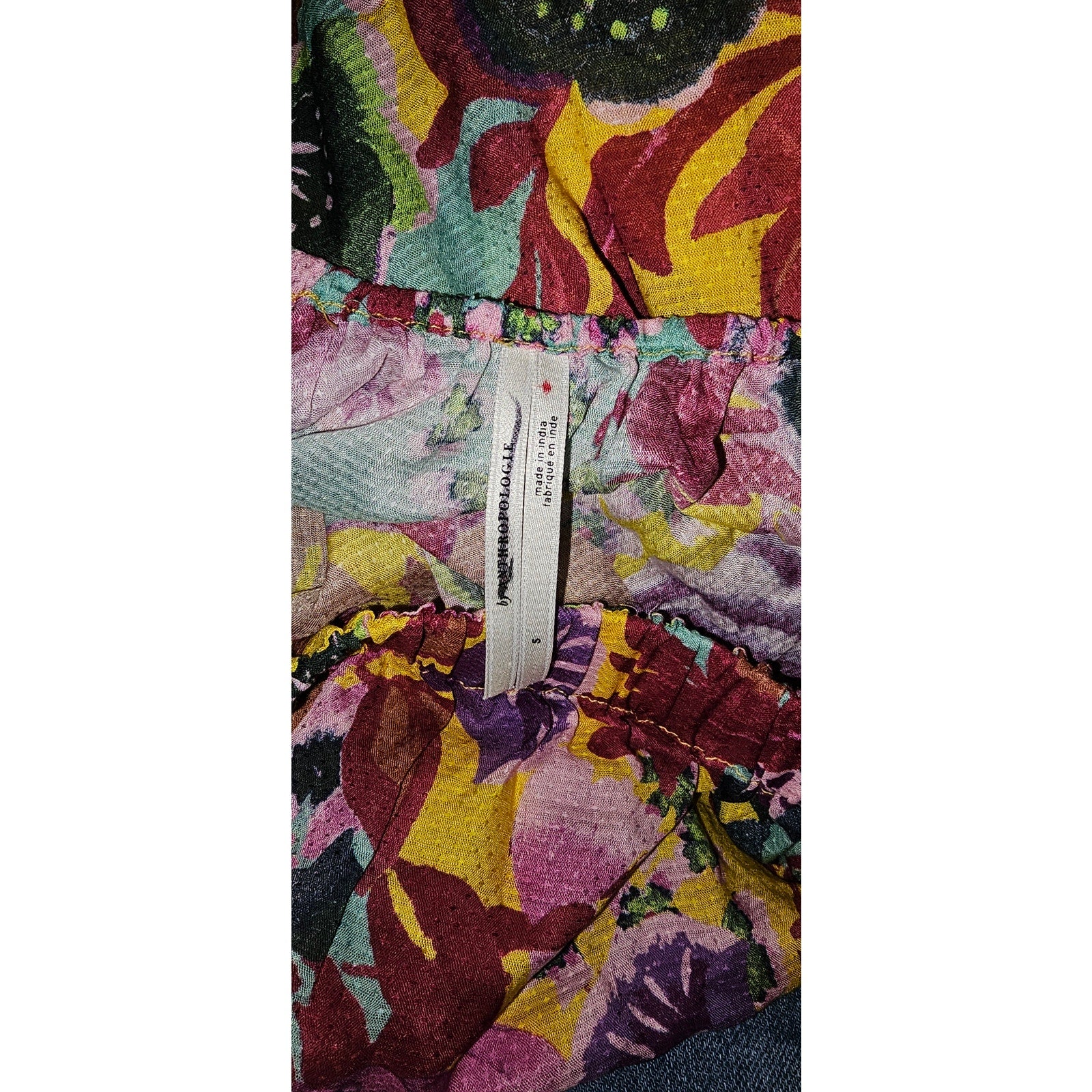 New Anthropologie Boho Floral Maxi Cover-Up Dress $118 SMALL