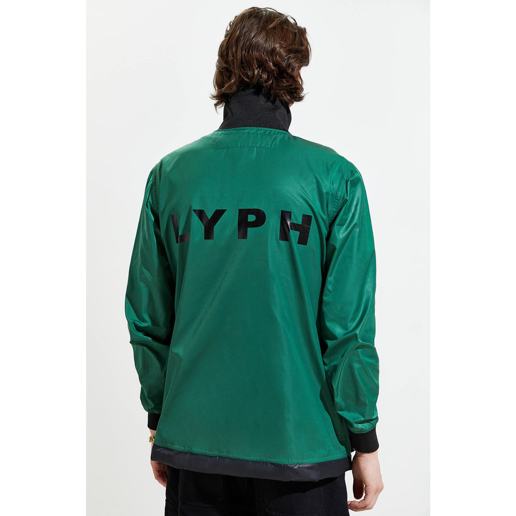 New Urban Outfitters LYpH Smitt Two-Tone Track Jacket $479  MEDIUM  Green/Black