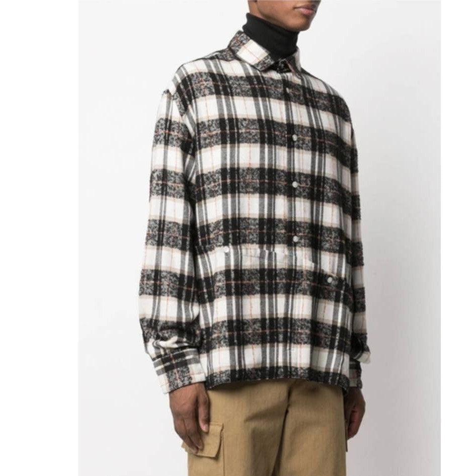 UO x Corelate Heavyweight Button-Down Long Sleeve Shirt MEDIUM Black Corelate x Urban Outfitters