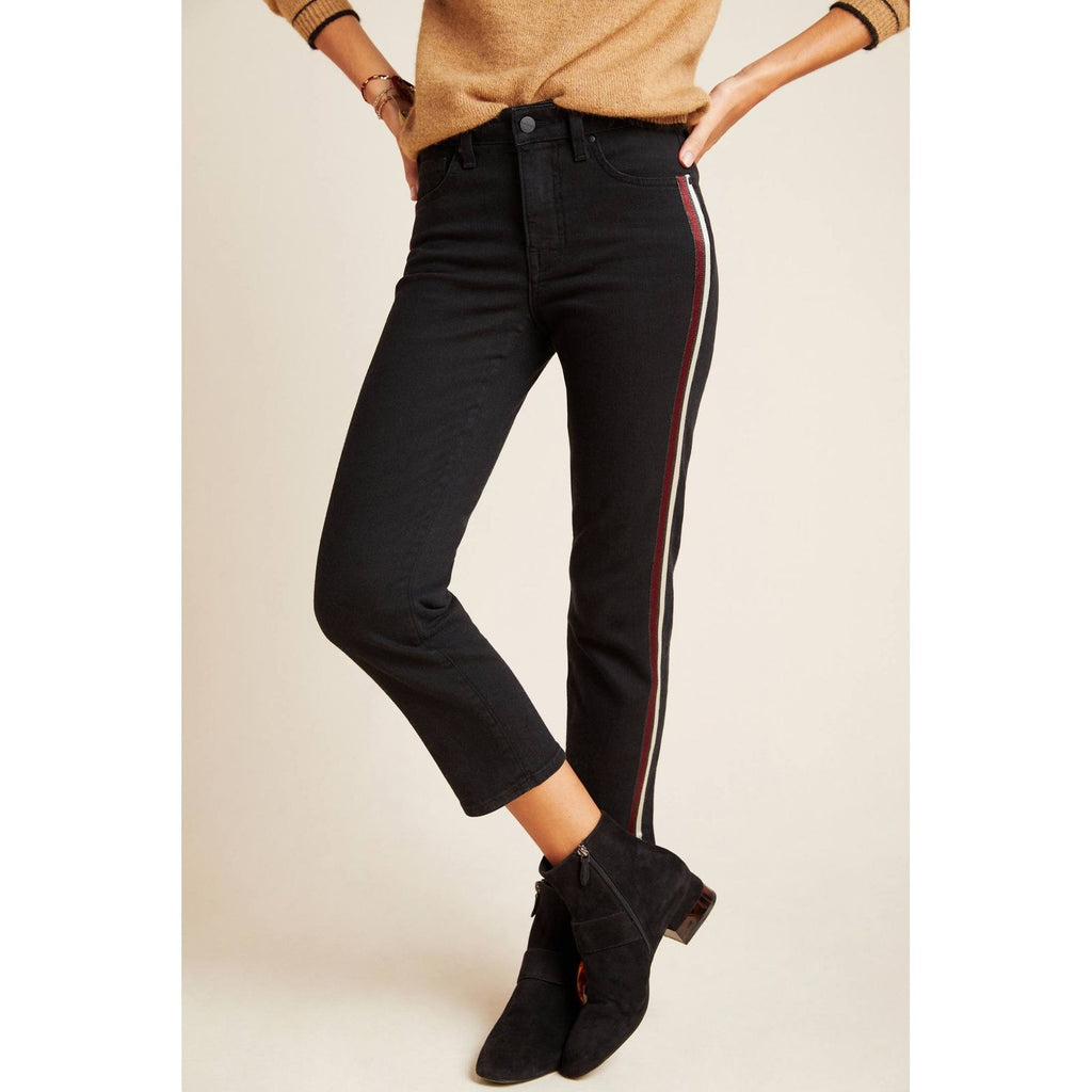 New Anthropologie Darria Striped Trousers by Velvet  $198  Size 26 Cropped Slim