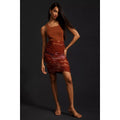 Farm x Anthropologie Ruched Mesh Mini Skirt FARM RIO $148 Size Small