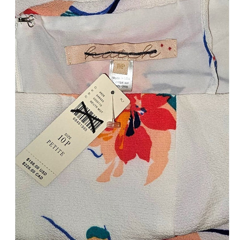 New Anthropologie Hutch Declin Floral Midi Dress $198 Size 10 Petite