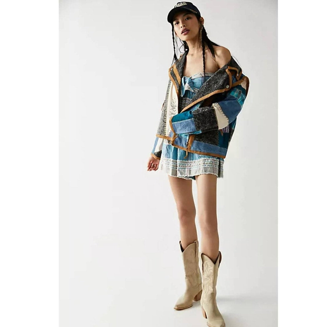 Free People Barbara Babydoll Striped Boho Romper
