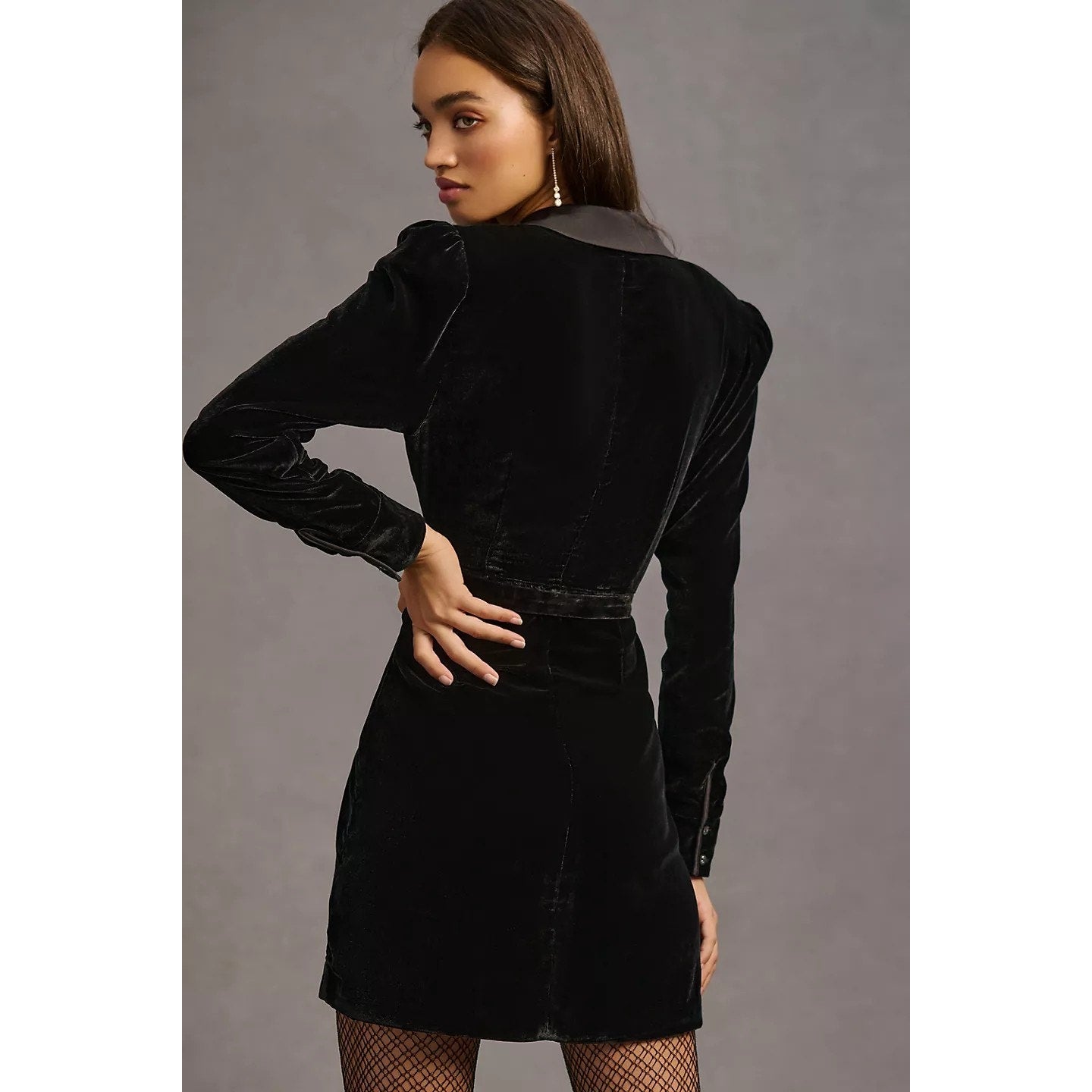 New Anthropologie Favorite Daughter The Dynasty Velvet Mini Dress $328 Sz 2