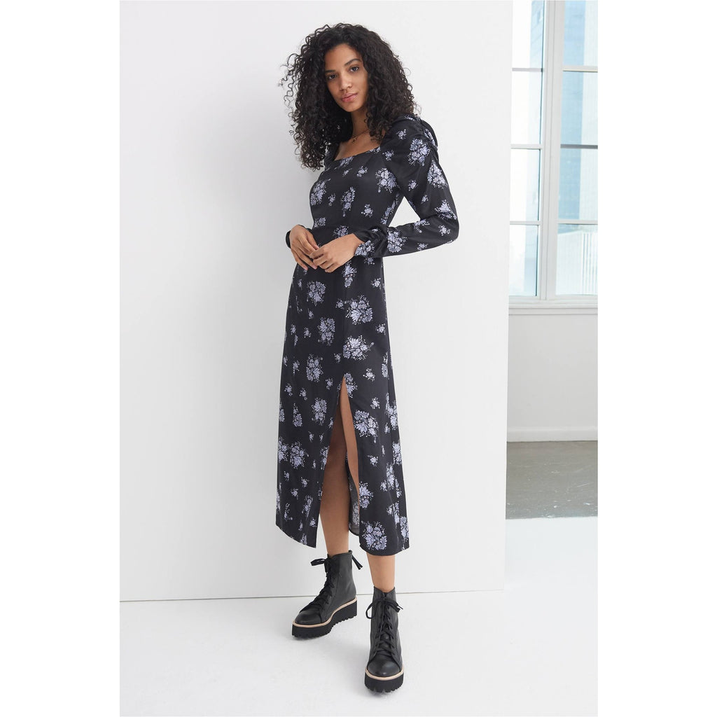 New Anthropologie Hedy Ruffled Midi Dress by Maeve $168 SIZE 8 Floral Boho