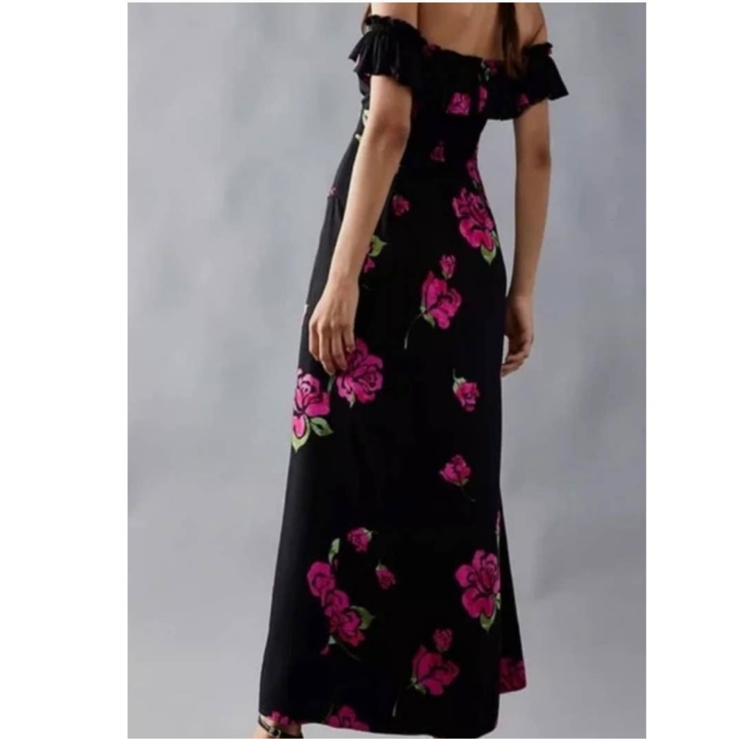 New Free People She's A Dream Midi Dress OTS $168 X-SMALL Black