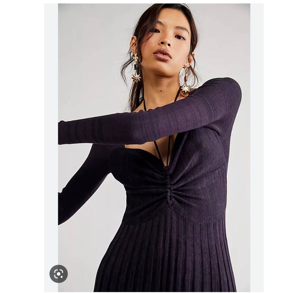 Free People Lady Luck Knit Wide-leg Jumpsuit